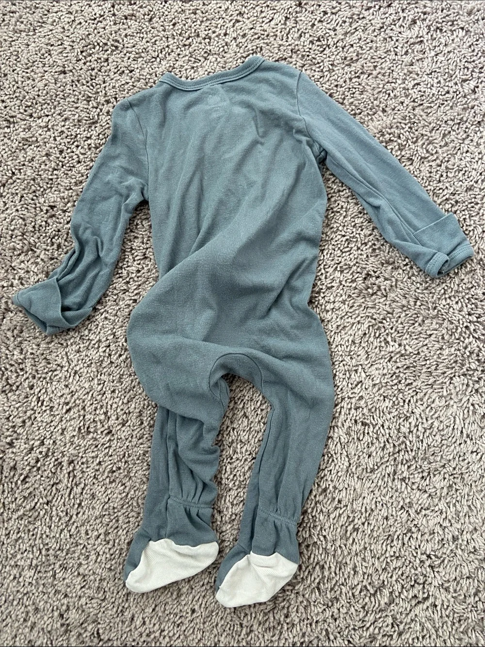 Cloud Island Gray Footed Zip One-Piece Pajama